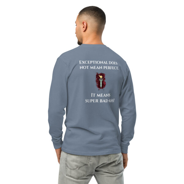 Exceptional does not mean perfect - Garment-dyed heavyweight long-sleeve shirt - Image 7