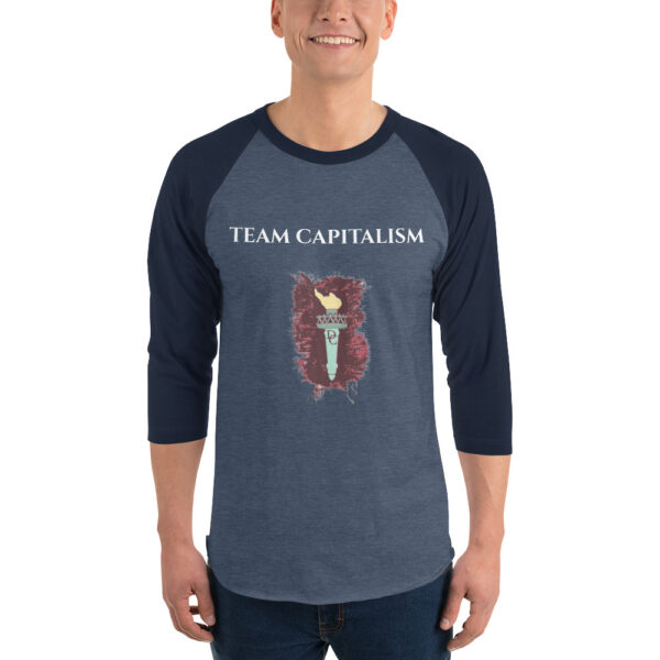 TEAM CAPITALISM 3/4 sleeve raglan shirt