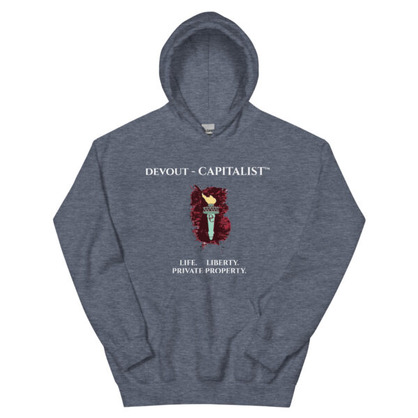 DEVOUT - CAPITALIST    LIFE   LIBERTY   PRIVATE PROPERTY - SWEATSHIRT HOODIE - Image 2