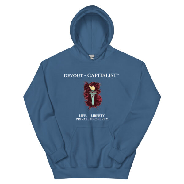 DEVOUT - CAPITALIST    LIFE   LIBERTY   PRIVATE PROPERTY - SWEATSHIRT HOODIE - Image 3