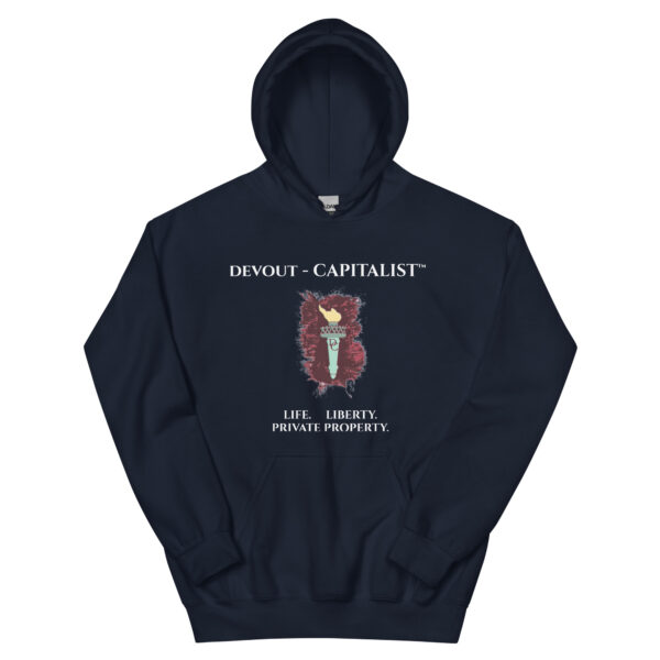 DEVOUT - CAPITALIST    LIFE   LIBERTY   PRIVATE PROPERTY - SWEATSHIRT HOODIE - Image 4